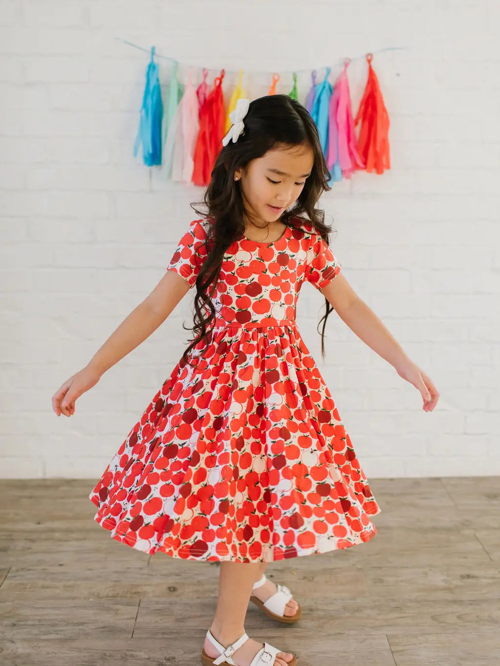 Classic Twirl Dress - Apple