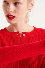 Load image into Gallery viewer, Textured Cardigan - Red
