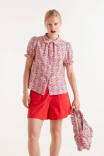 Load image into Gallery viewer, Short Sleeve Floral Print Shirt - Sugar Print
