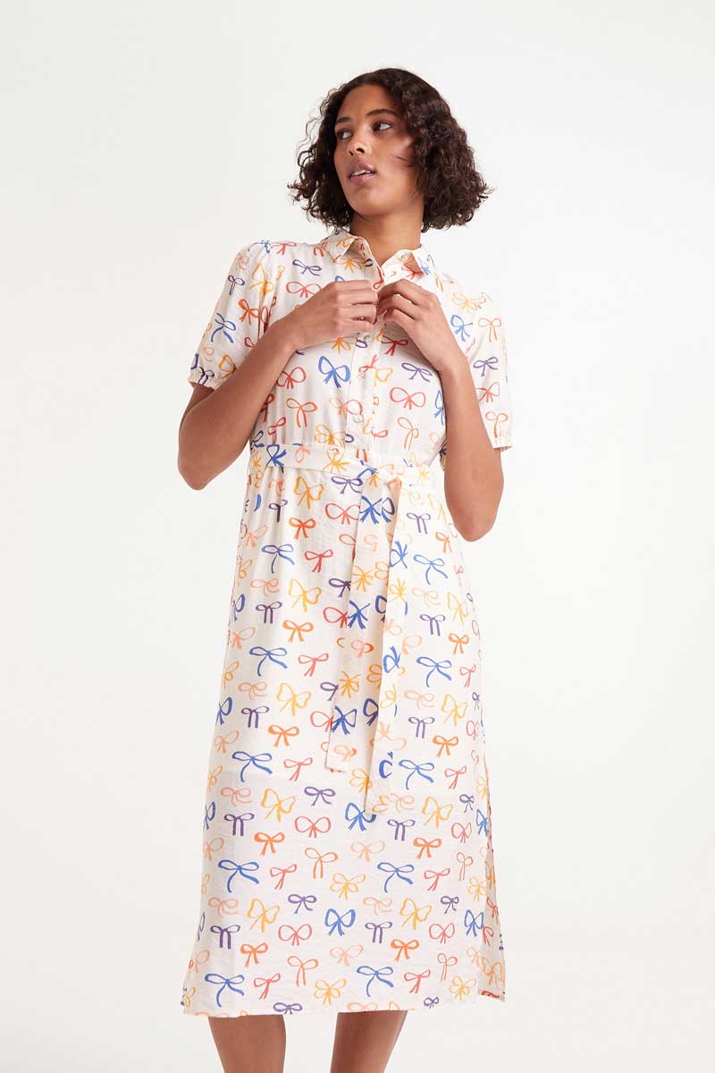 Bow Print Dress