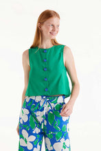 Load image into Gallery viewer, Compania Fantastica Sleeveless Button-Front Top
