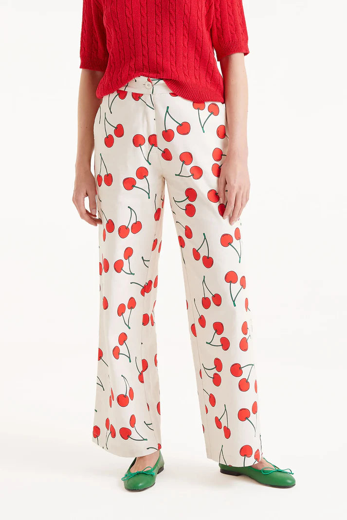 Compania Fantastica Cherry Print Pants