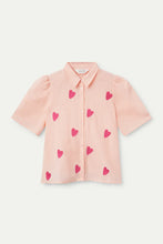 Load image into Gallery viewer, Short Sleeve Heart Print Shirt
