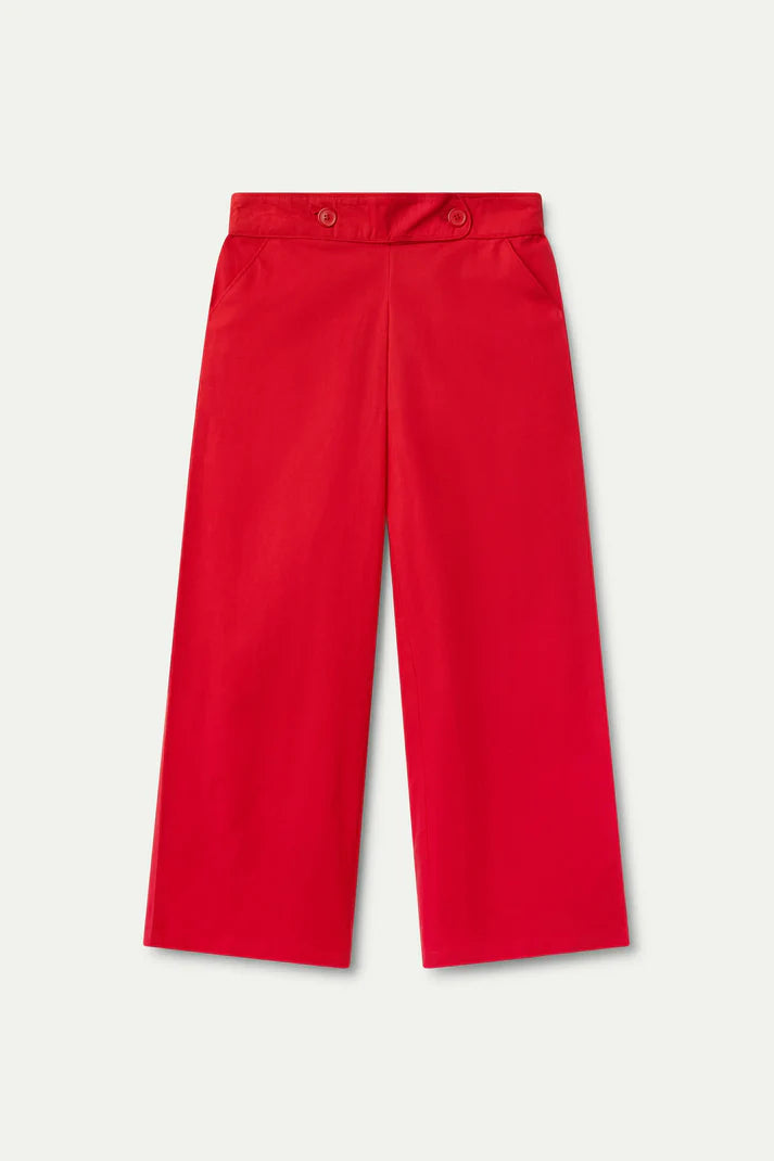 Straight Trouser - Red