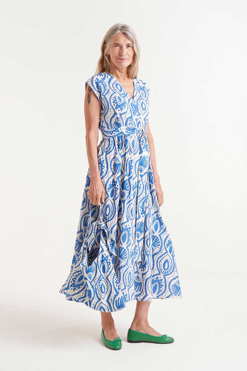 Printed Wrap Dress