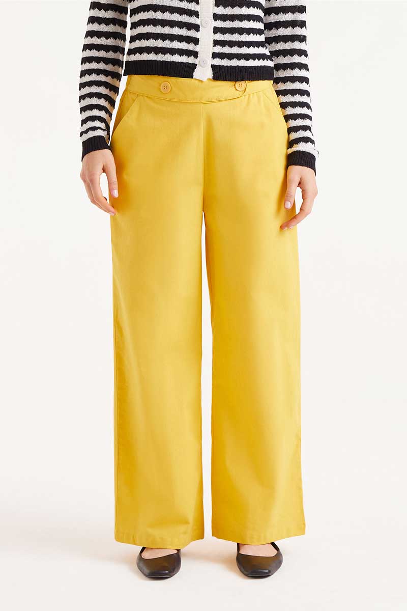 Straight Trouser - Yellow