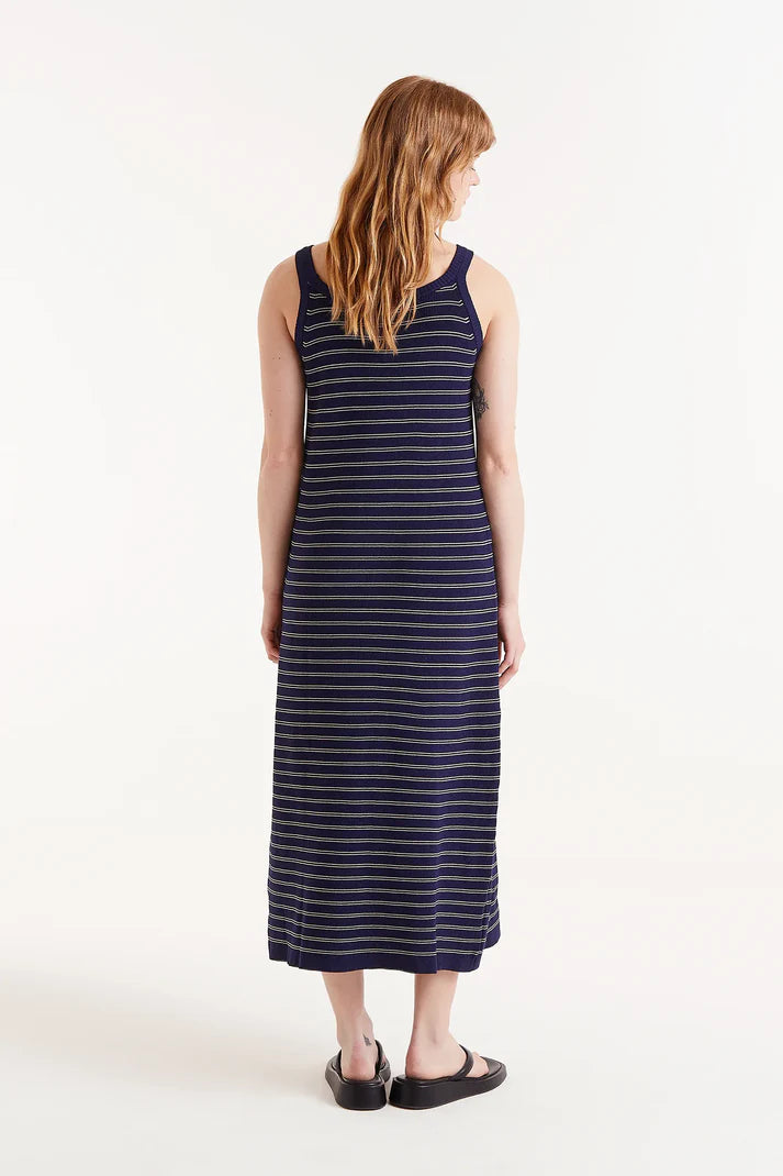 Striped Knit Sweater Dress