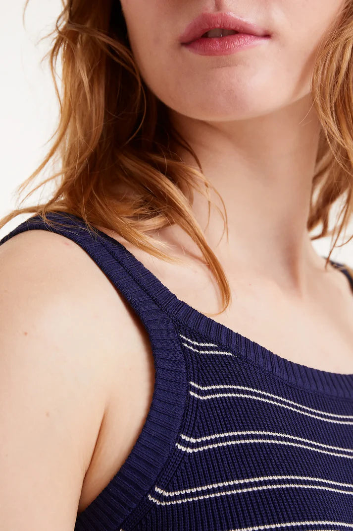 Striped Knit Sweater Dress