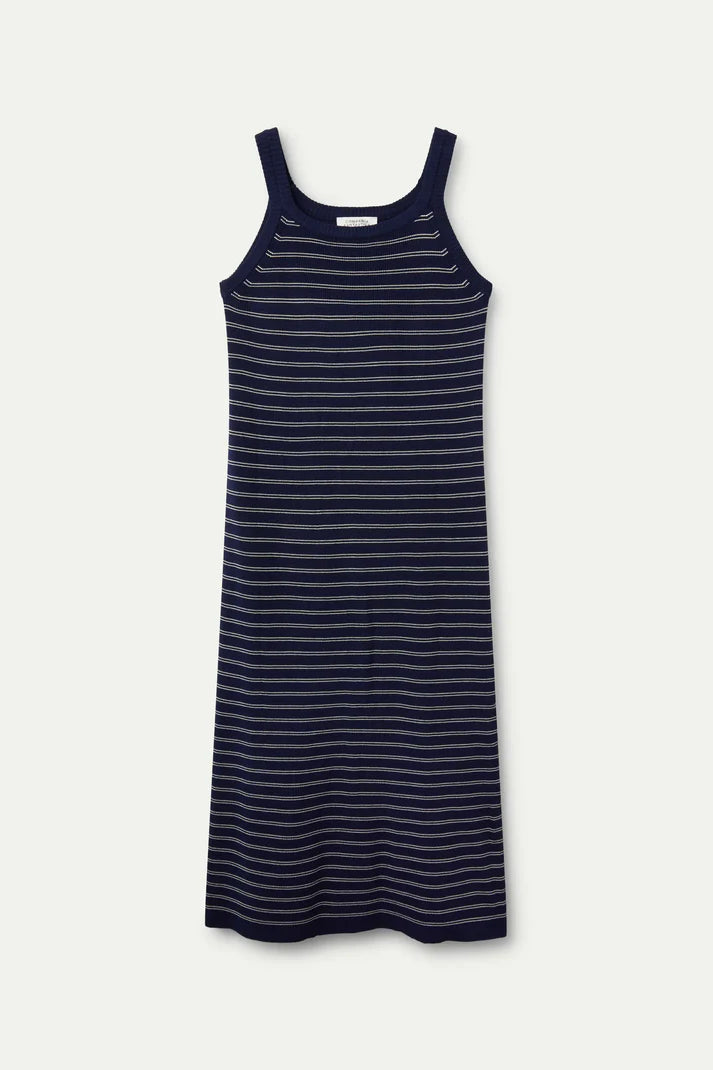 Striped Knit Sweater Dress