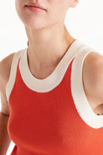 Load image into Gallery viewer, Two Tone Strap Top - Orange

