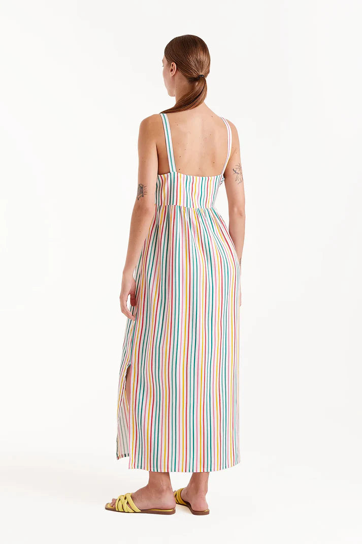 Rainbow Stripe Long Dress
