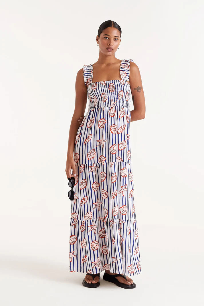 Shell Print Dress