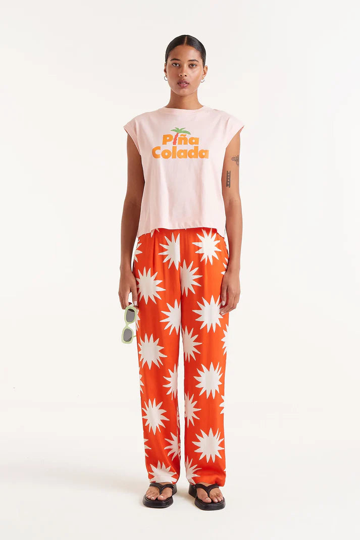 Big Sun Printed Pants