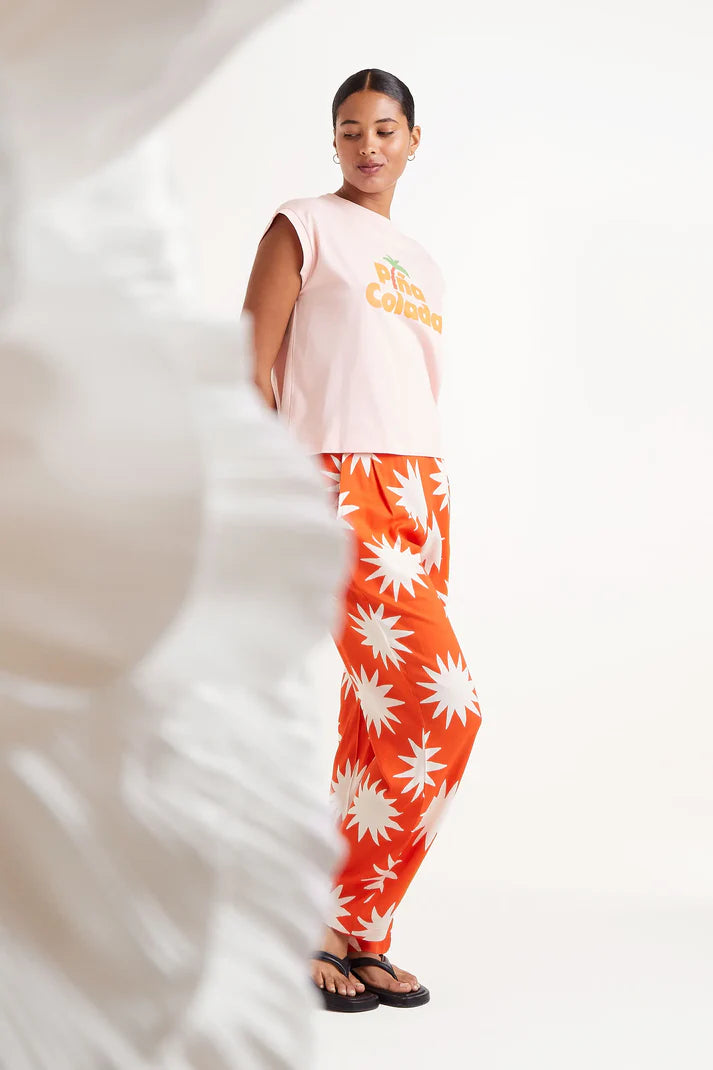 Big Sun Printed Pants