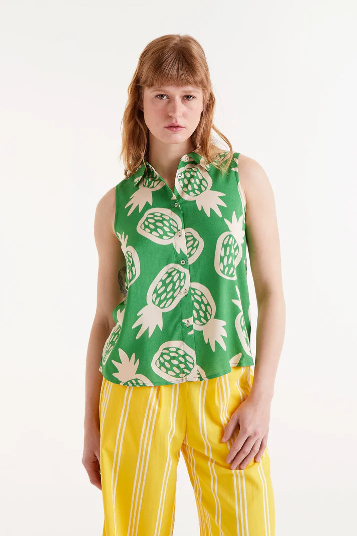 Pineapple Print Shirt