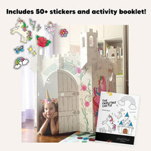 Load image into Gallery viewer, Fairy Tale Castle Coloring Cardboard Playhouse Toy For Kids
