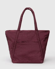 Load image into Gallery viewer, Maroon tote bag on a light gray background

