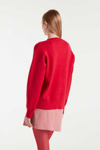 Load image into Gallery viewer, Flower Sweater - Red
