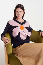 Load image into Gallery viewer, Flower Sweater - Navy
