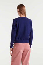 Load image into Gallery viewer, Heart Emroidery Sweater - Navy
