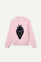 Load image into Gallery viewer, Jacquard Sweater with Strawberry Print
