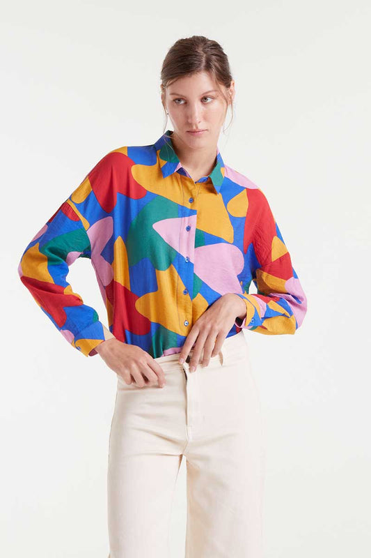 Heart Print L/S Shirt