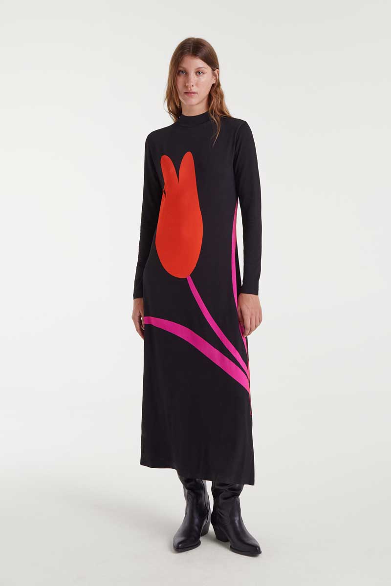 Tulip Long Knit Dress