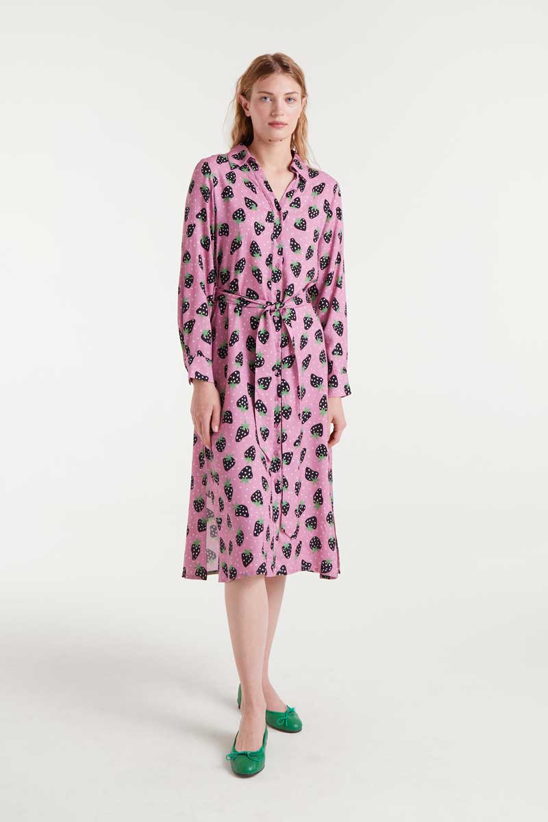 Strawberry Print Dress