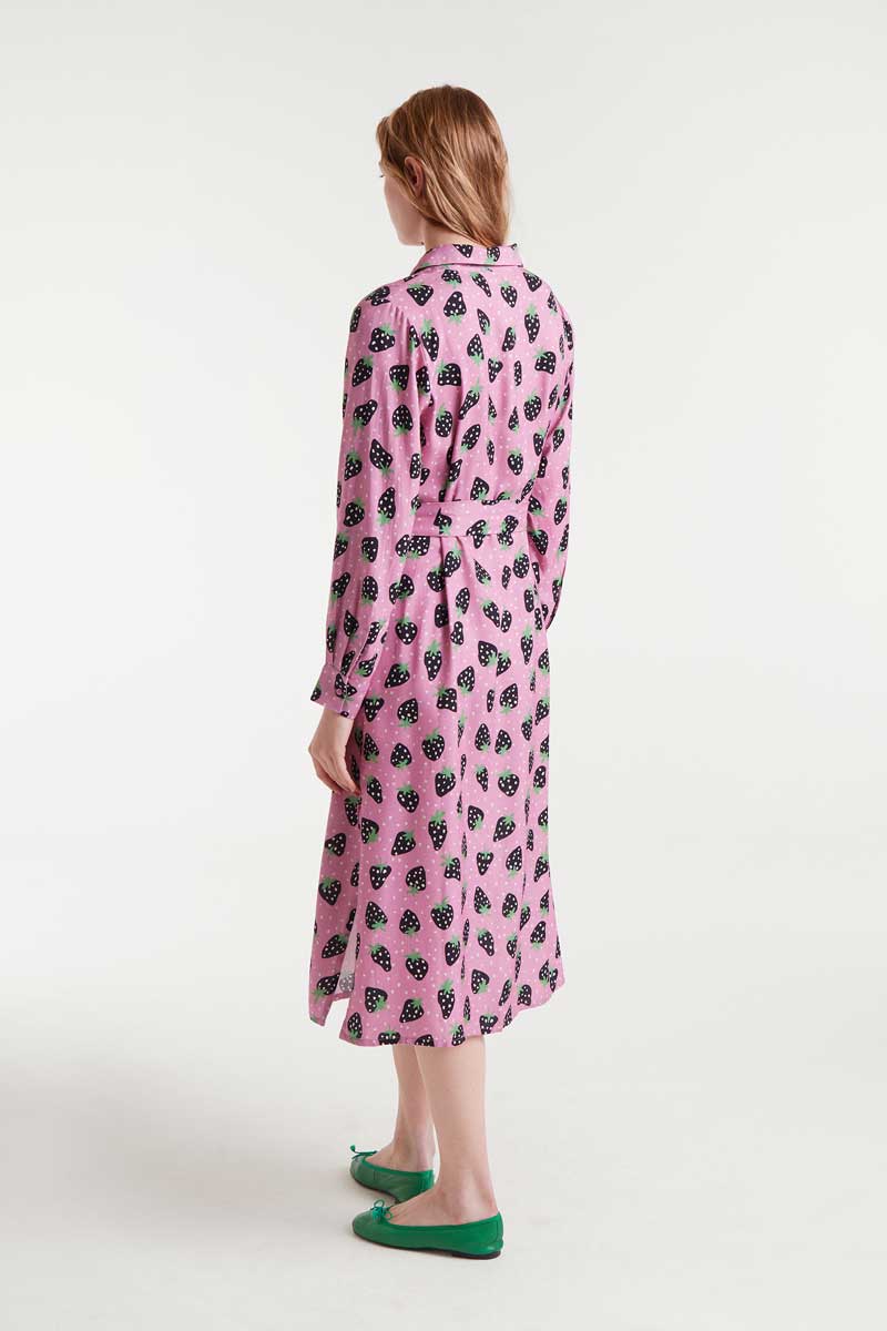 Strawberry Print Dress