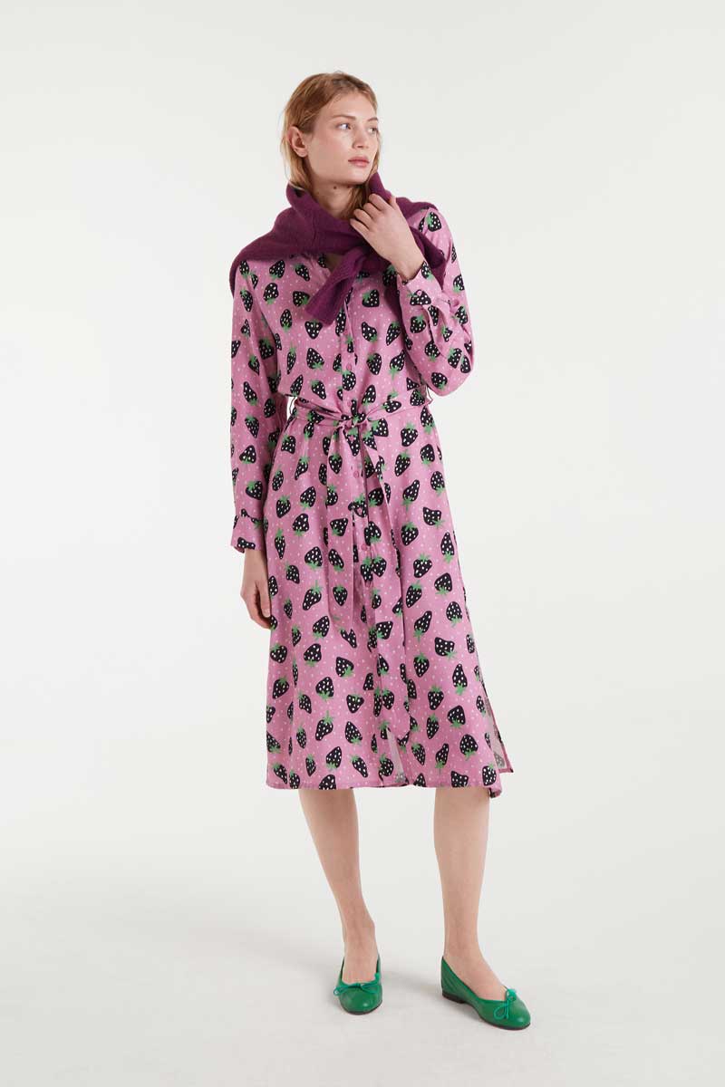 Strawberry Print Dress