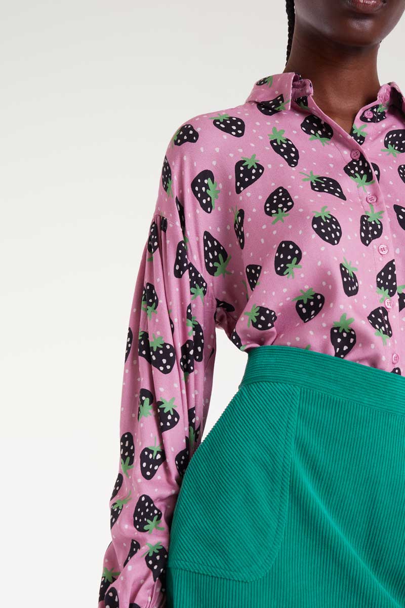 Strawberry Print Shirt