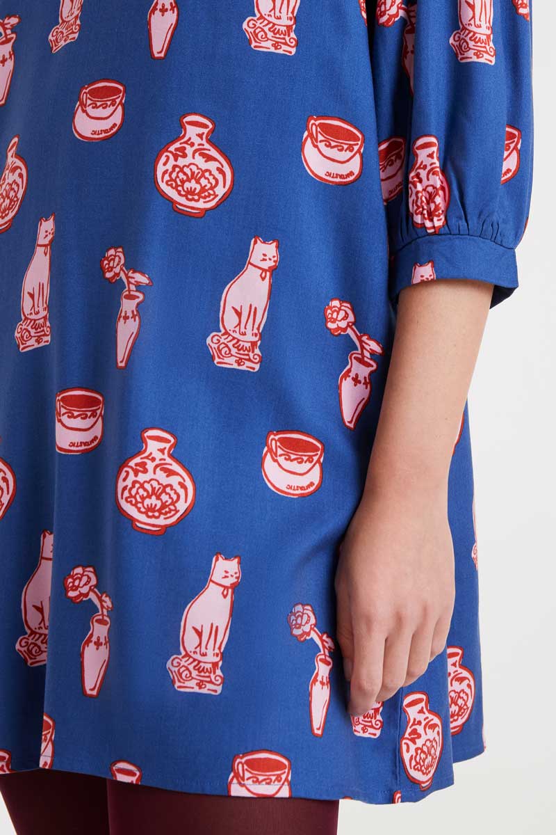 Printed Cat Dress
