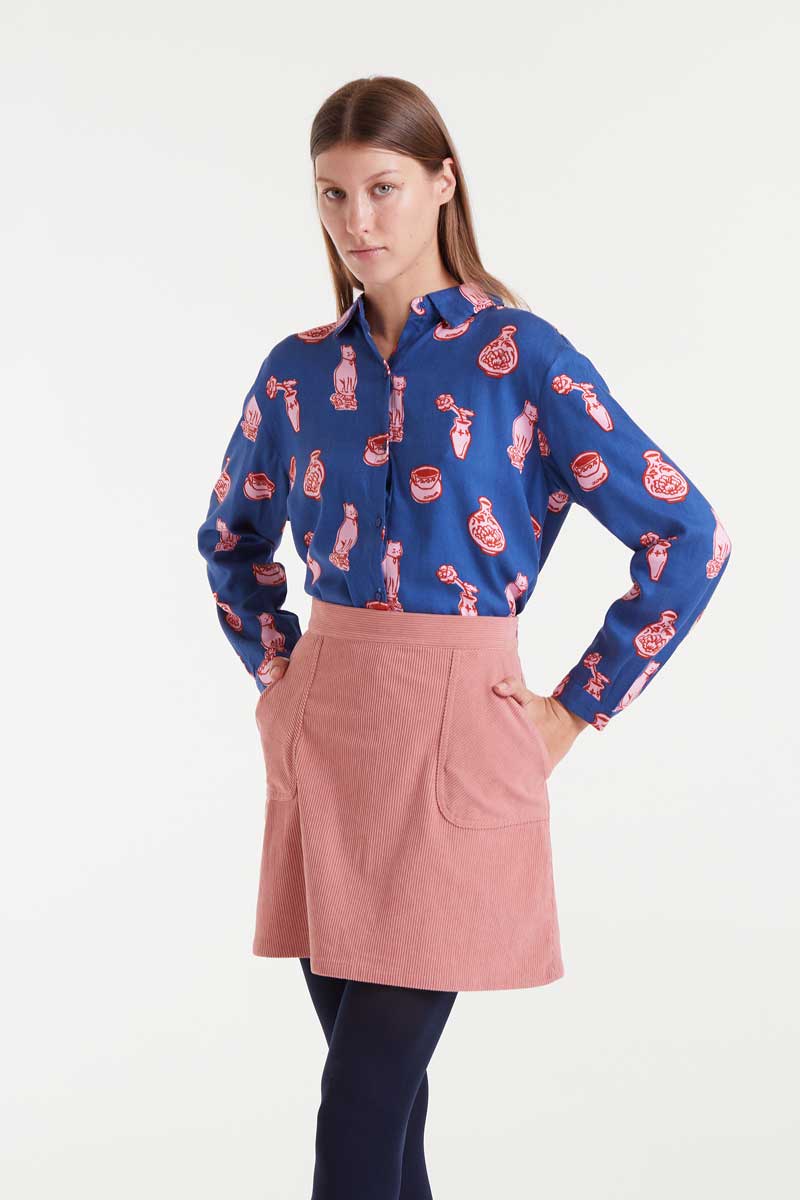 Printed Cat Shirt