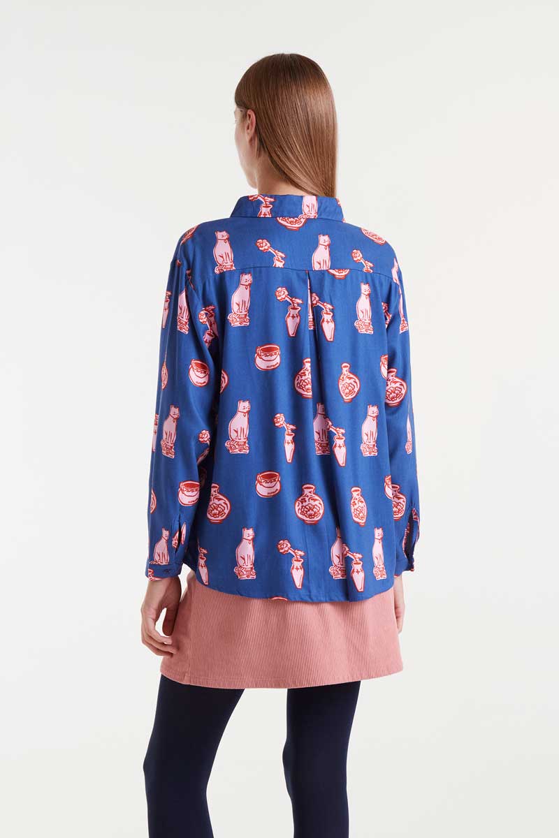 Printed Cat Shirt