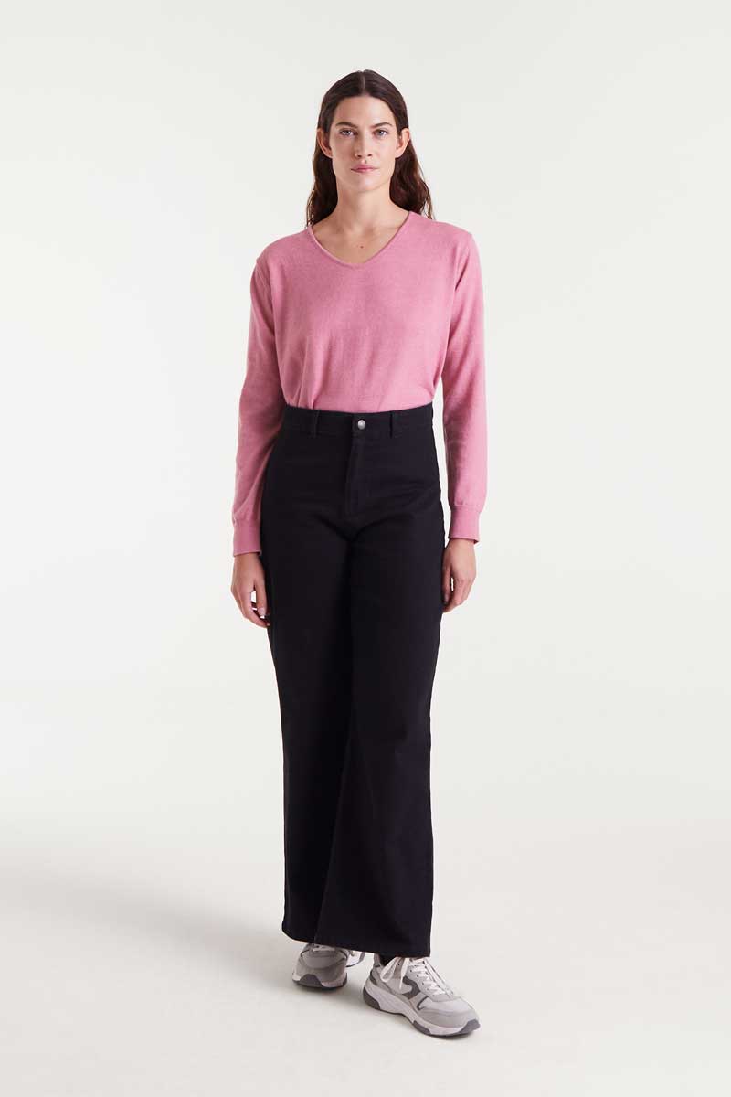 Strawberry Patch Pocket Black Denim