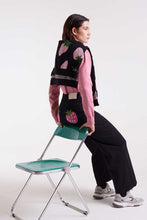 Load image into Gallery viewer, Strawberry Patch Pocket Black Denim
