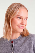 Load image into Gallery viewer, Multi-Colored Button Cardigan Sweater - Grey
