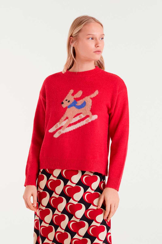 Skiing Dog Sweater