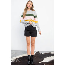 Load image into Gallery viewer, Colorblock Metallic Sweater
