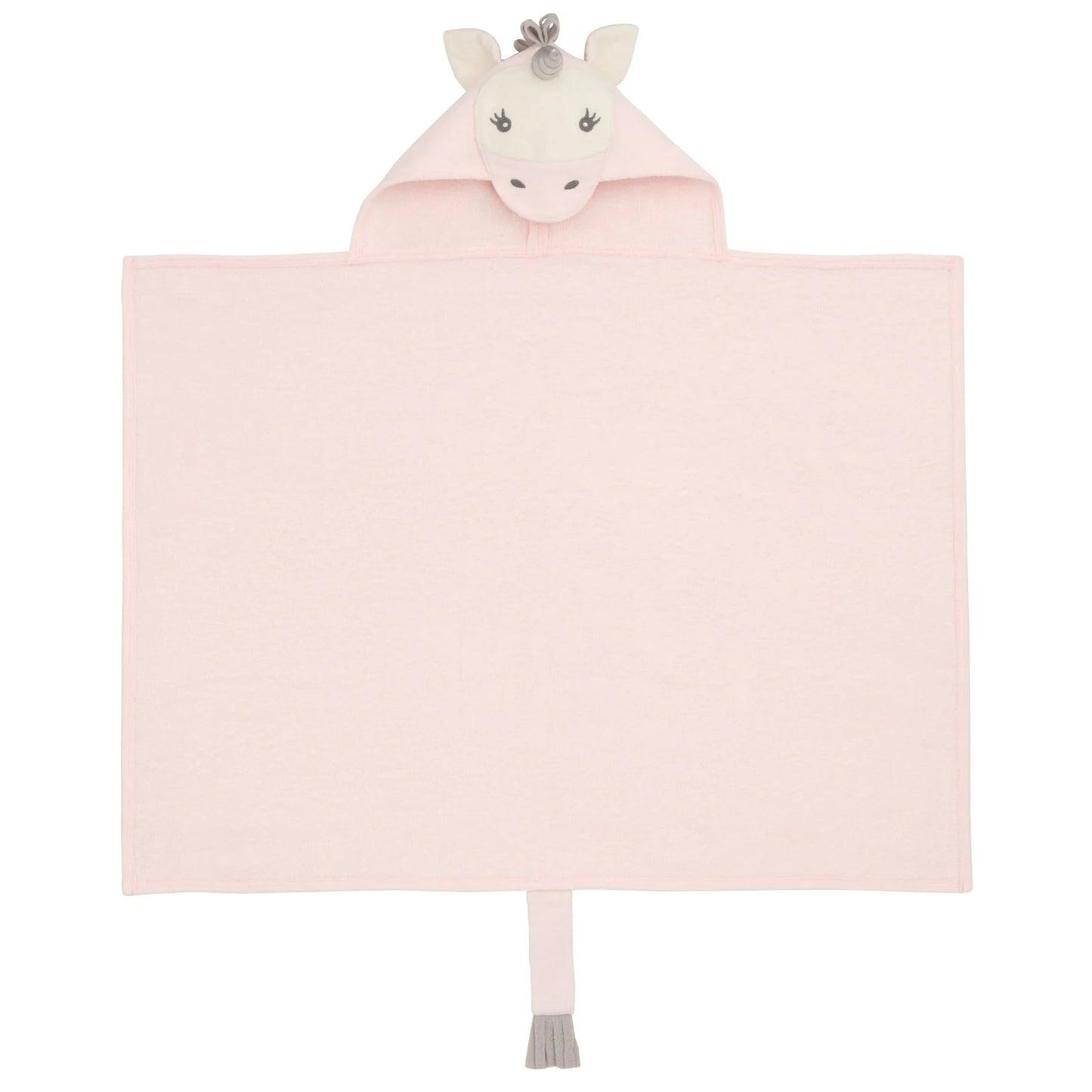 Pink Unicorn Hooded Baby Bath Wrap