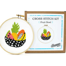 Load image into Gallery viewer, Fruit Bowl Cross Stitch Kit

