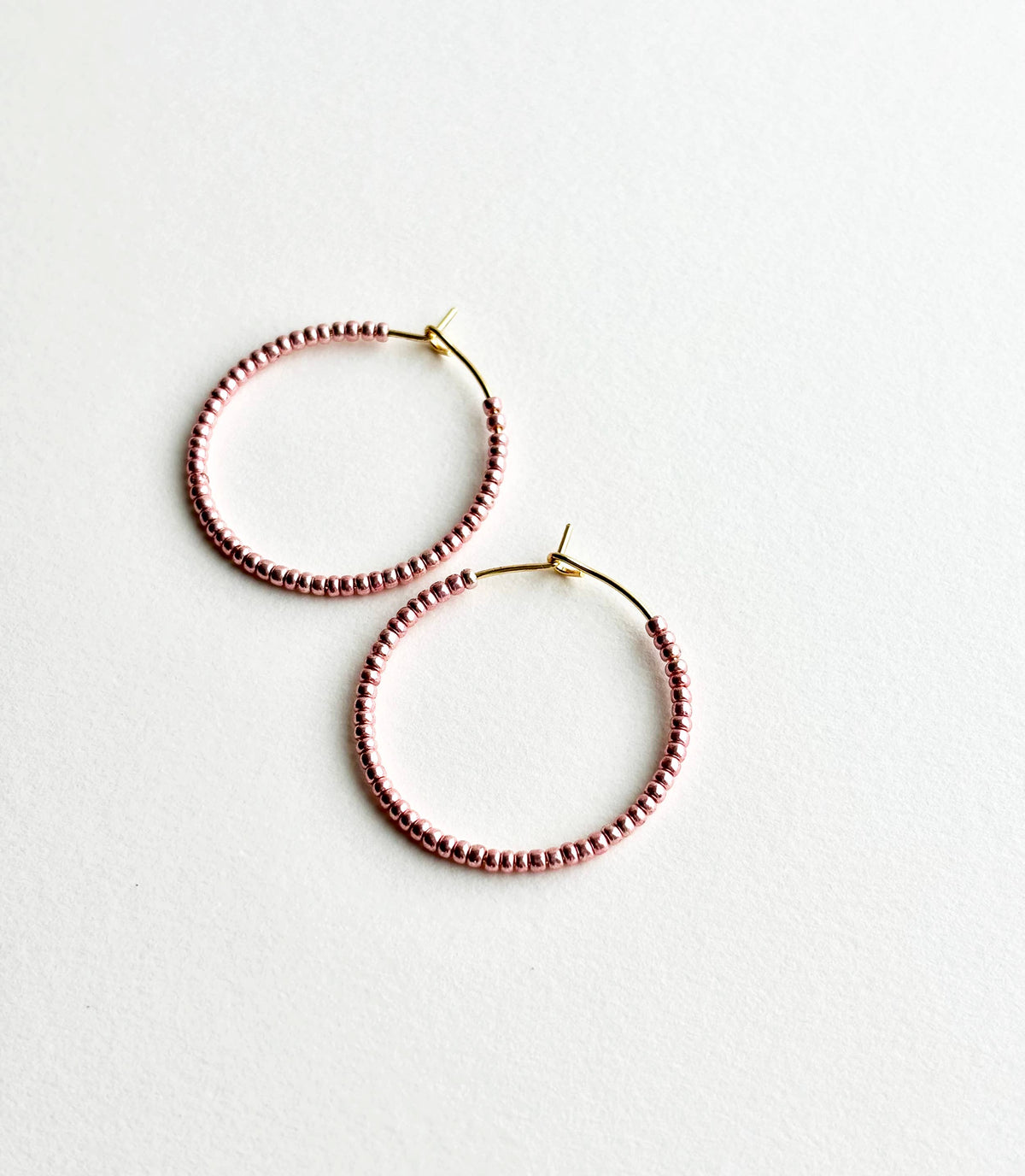 Pearlized Pink Hoops