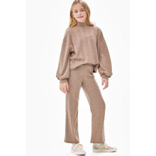 Load image into Gallery viewer, Wide Legs Cable Knit Pants
