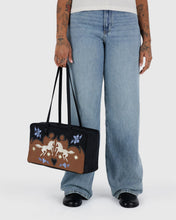 Load image into Gallery viewer, Medium Nylon Bowler Bag - Western Applique
