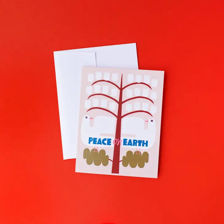 Lisa Congdon Peace On Earth Greeting Card