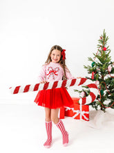 Load image into Gallery viewer, Candy Stripe Lace Top Knee High Socks

