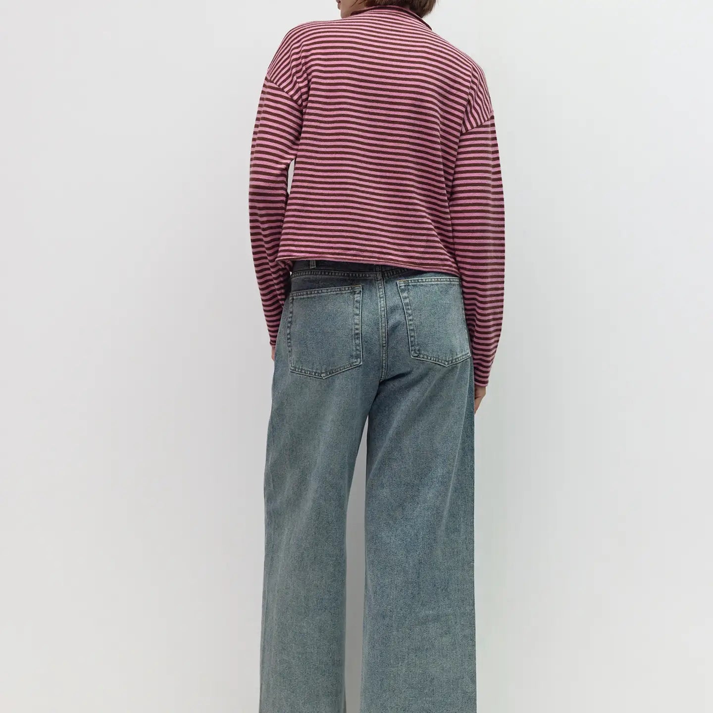 The Elisa Striped Cardigan - Brown/Lilac