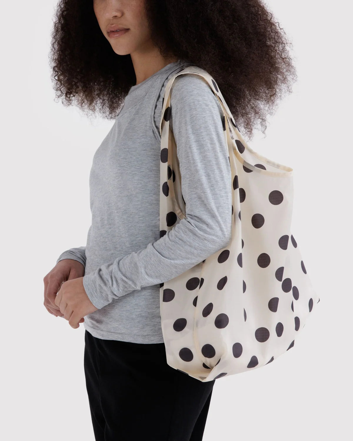 Standard BAGGU - Black and Cream Polka Dot
