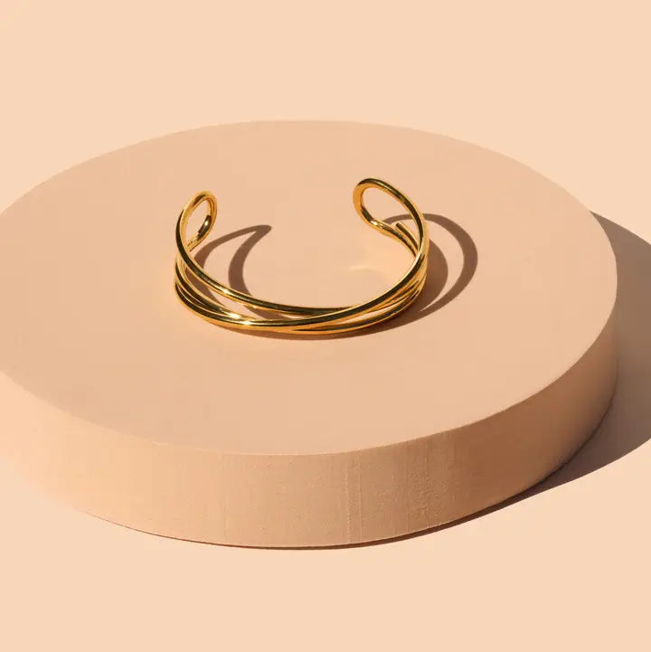 Crossroads Cuff - 18K Gold Plated