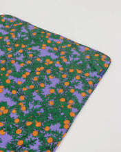 Load image into Gallery viewer, Puffy Picnic Blanket - Orange Tree Periwinkle
